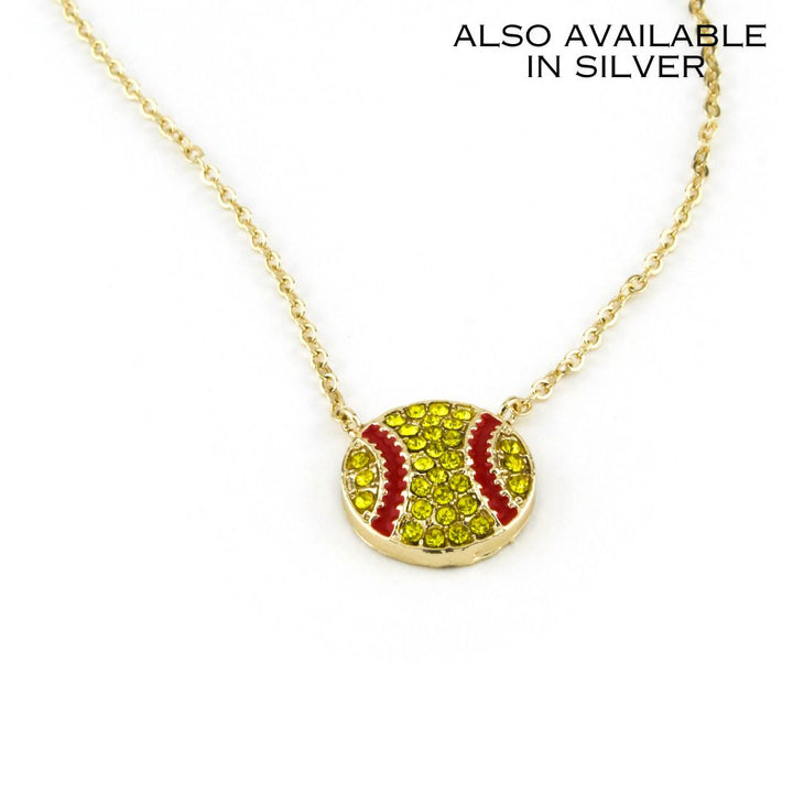 Sporty Necklace Softball