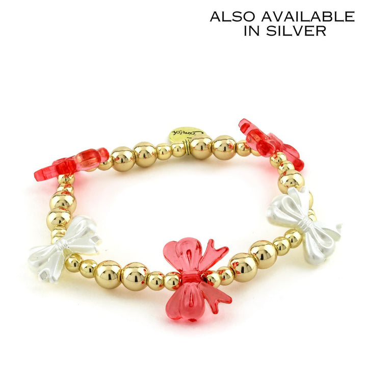 Plus Size Bow Bracelet Red