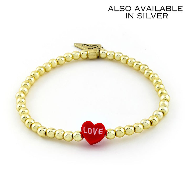 Love Heart Bracelet Red