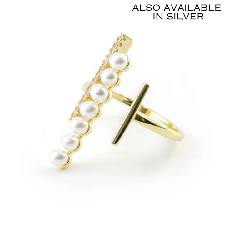 Pearl Bar Ring