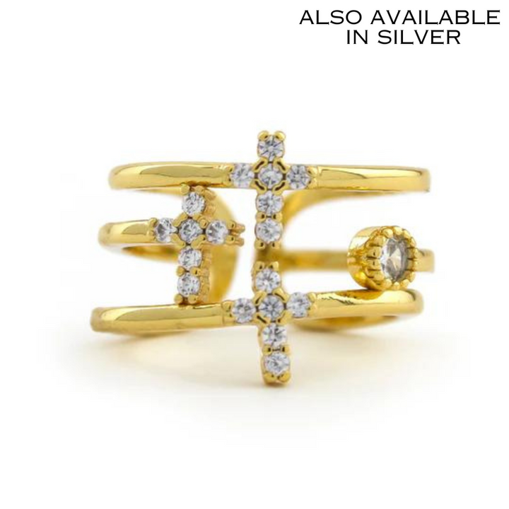 Triple Cross Ring