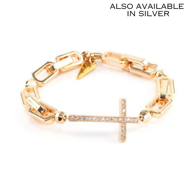 Cross Chain Bracelet