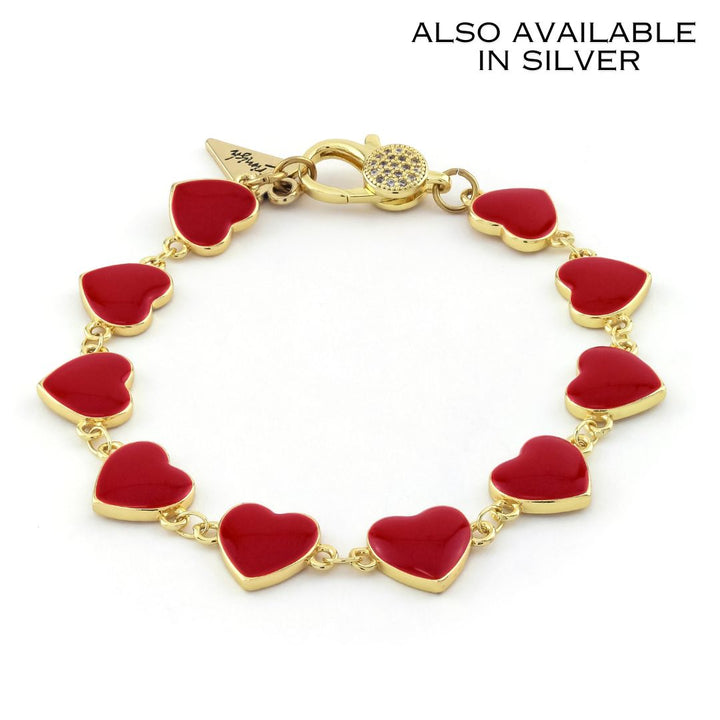 Plus Size Heart Link Bracelet