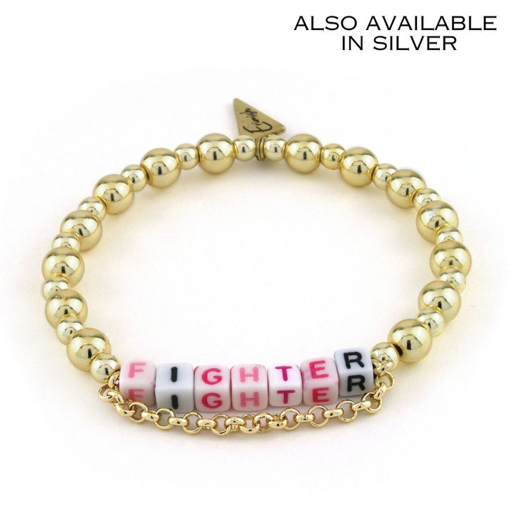 Breast Cancer Fighter Chain Bracelet