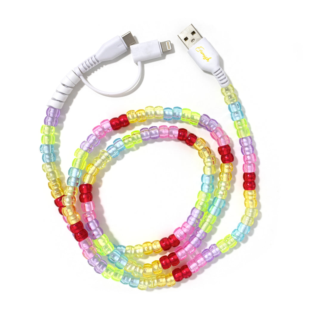 Beaded Phone Charger Candyland