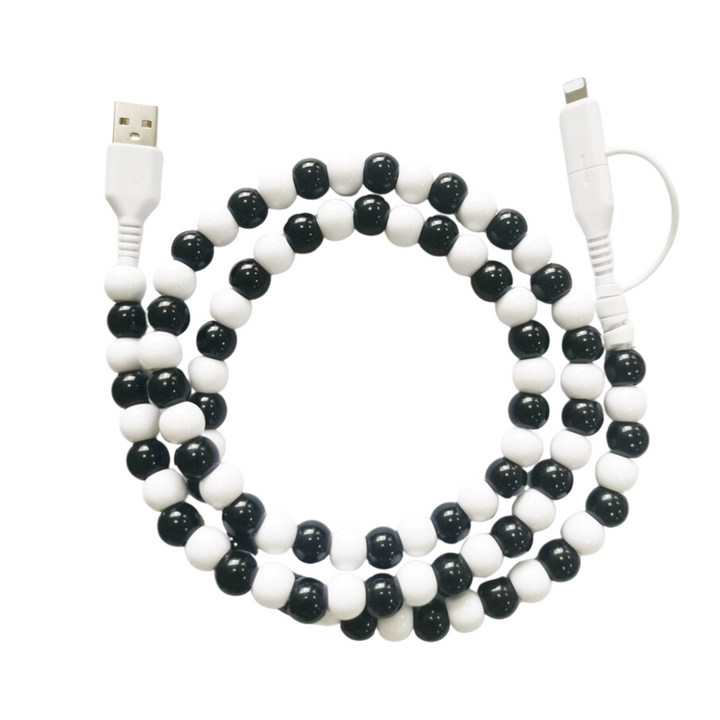 Beaded Phone Charger Oreo