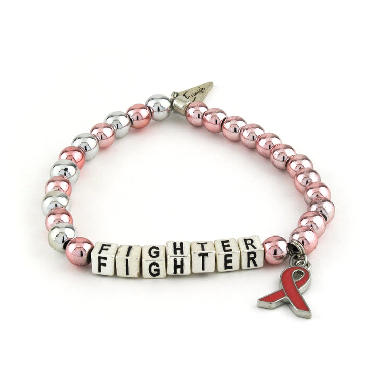 Plus Size Breast Cancer Fighter Bracelet