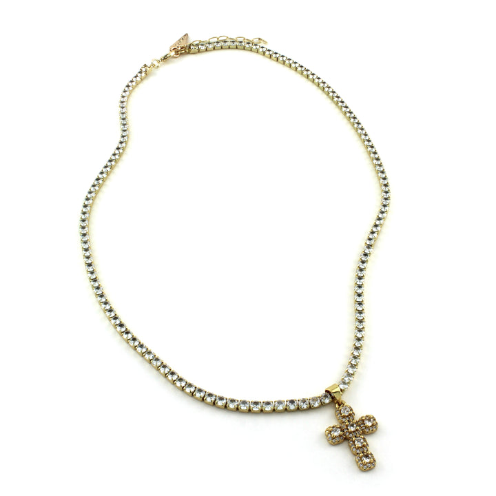 Bubbles Cross Necklace