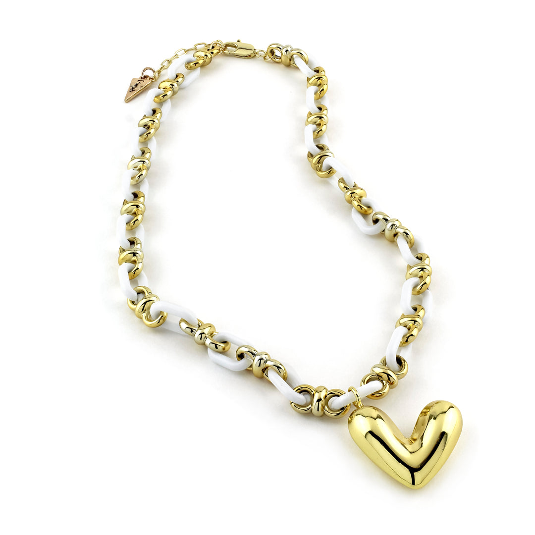 Chunky Love Necklace Gold