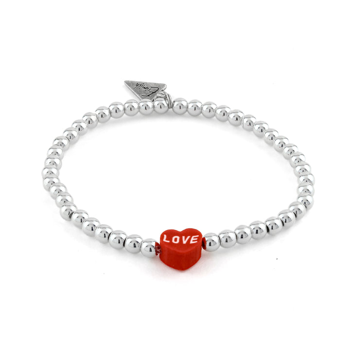 Love Heart Bracelet Red