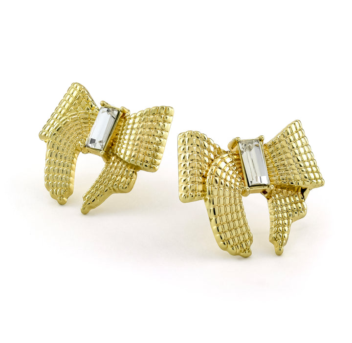 Mesh Bow Earrings