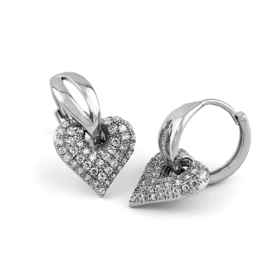 Mini Heart Hoop Earrings