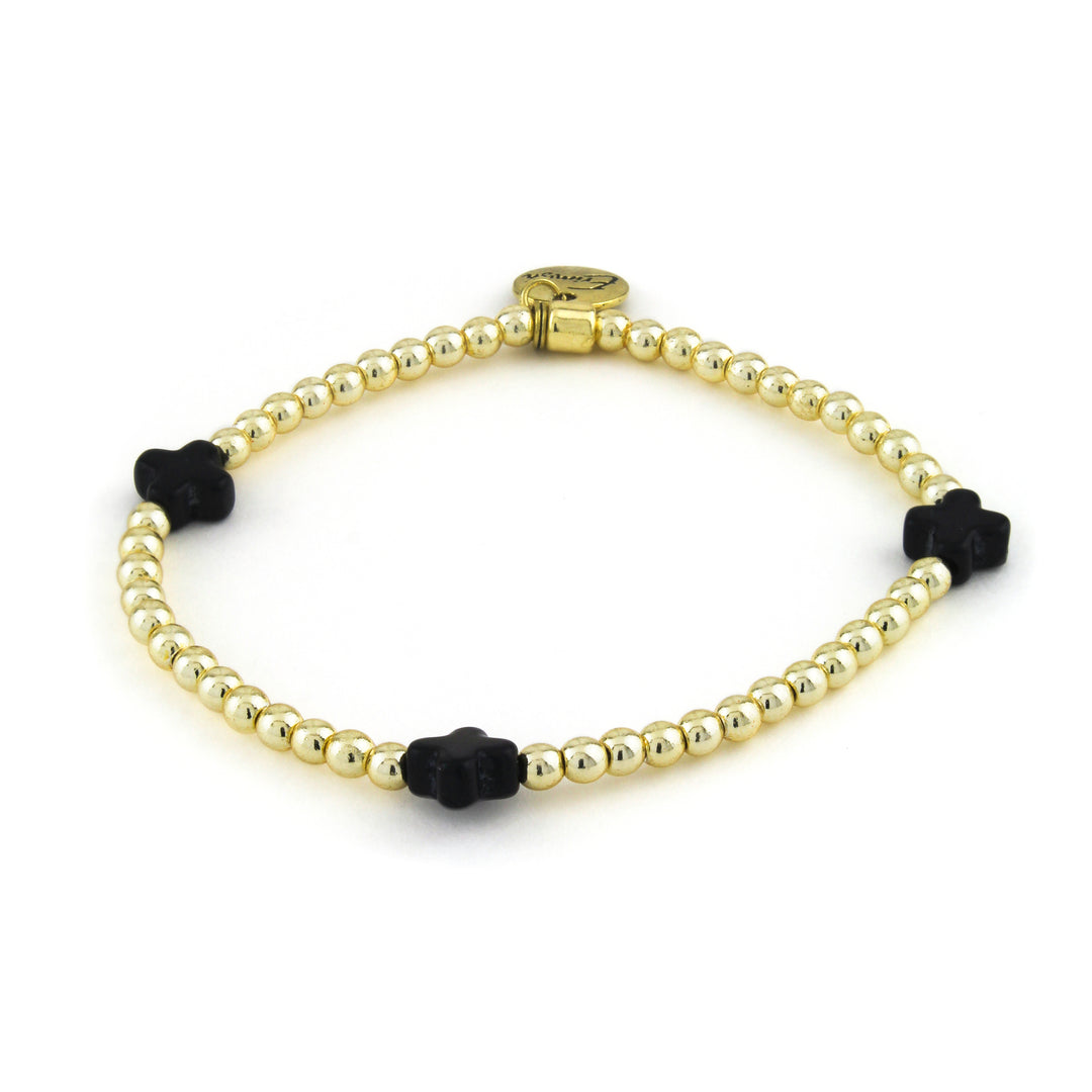 Mini Cross Bracelet Black