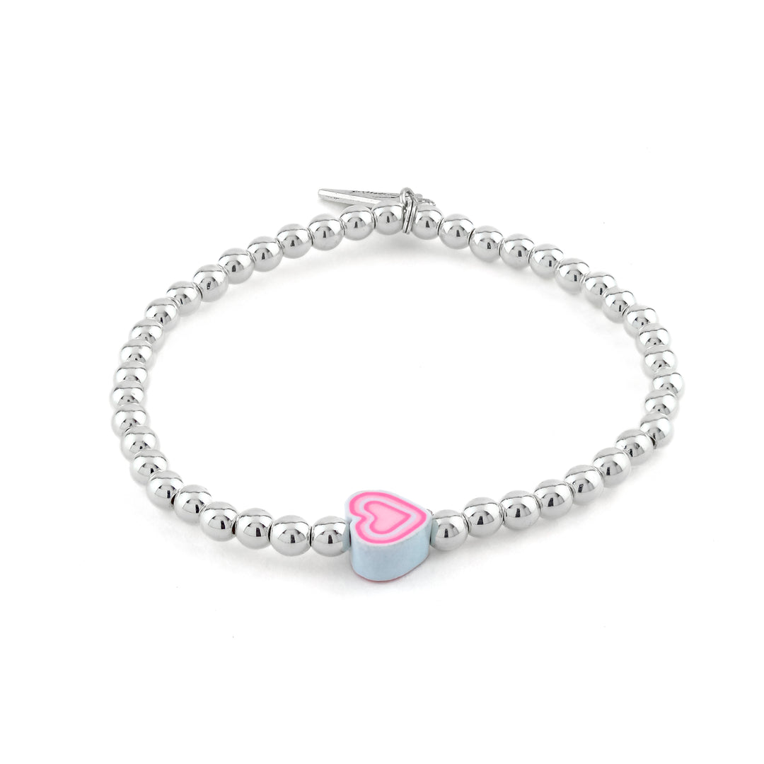 Plus Size Heart Bracelet Pink