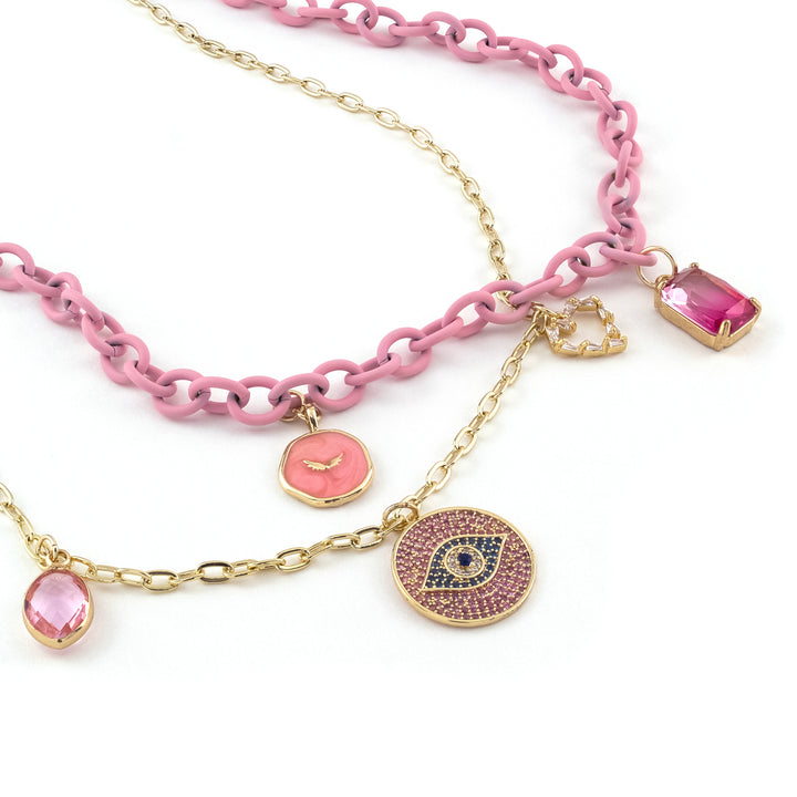 Pinky Charm Necklace