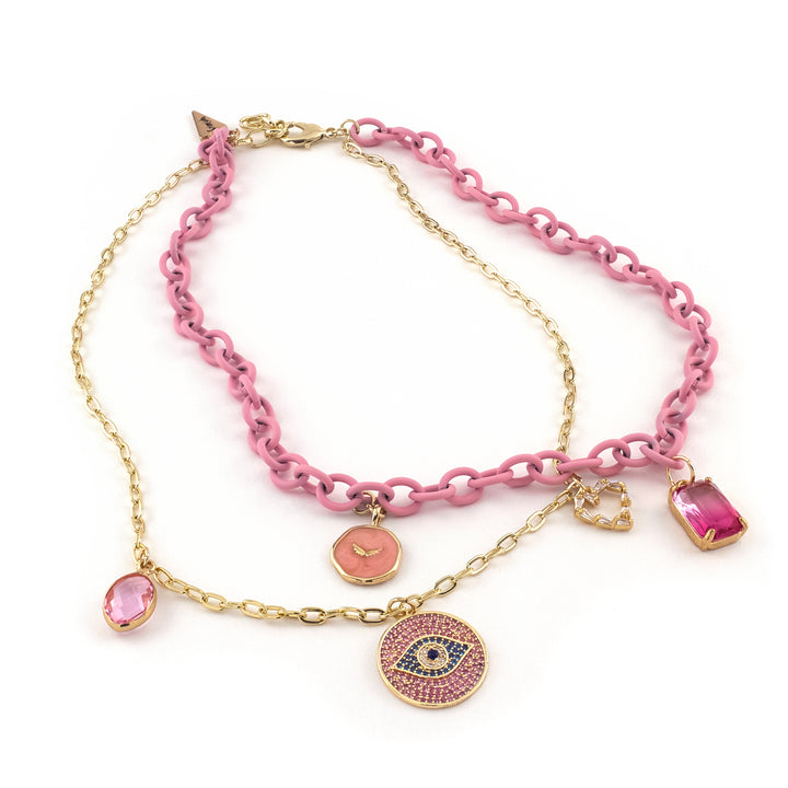 Pinky Charm Necklace