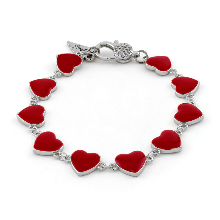 Plus Size Heart Link Bracelet