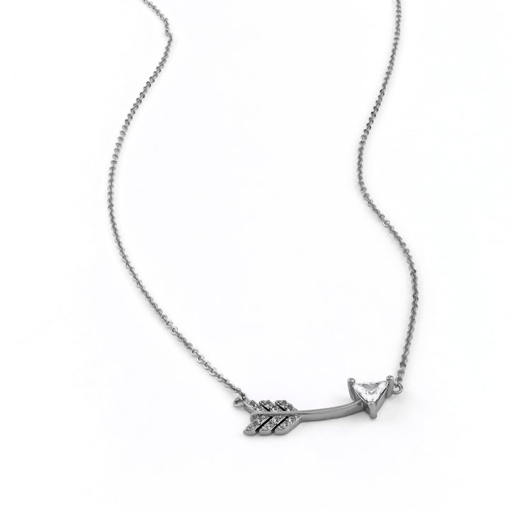 Shooting Arrow Necklace Silver