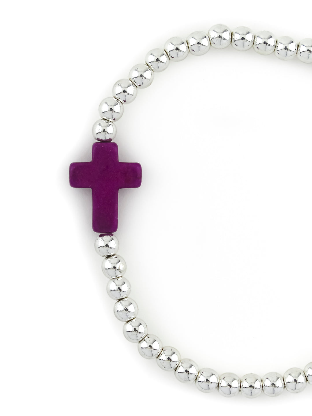 Cross Bracelet Purple