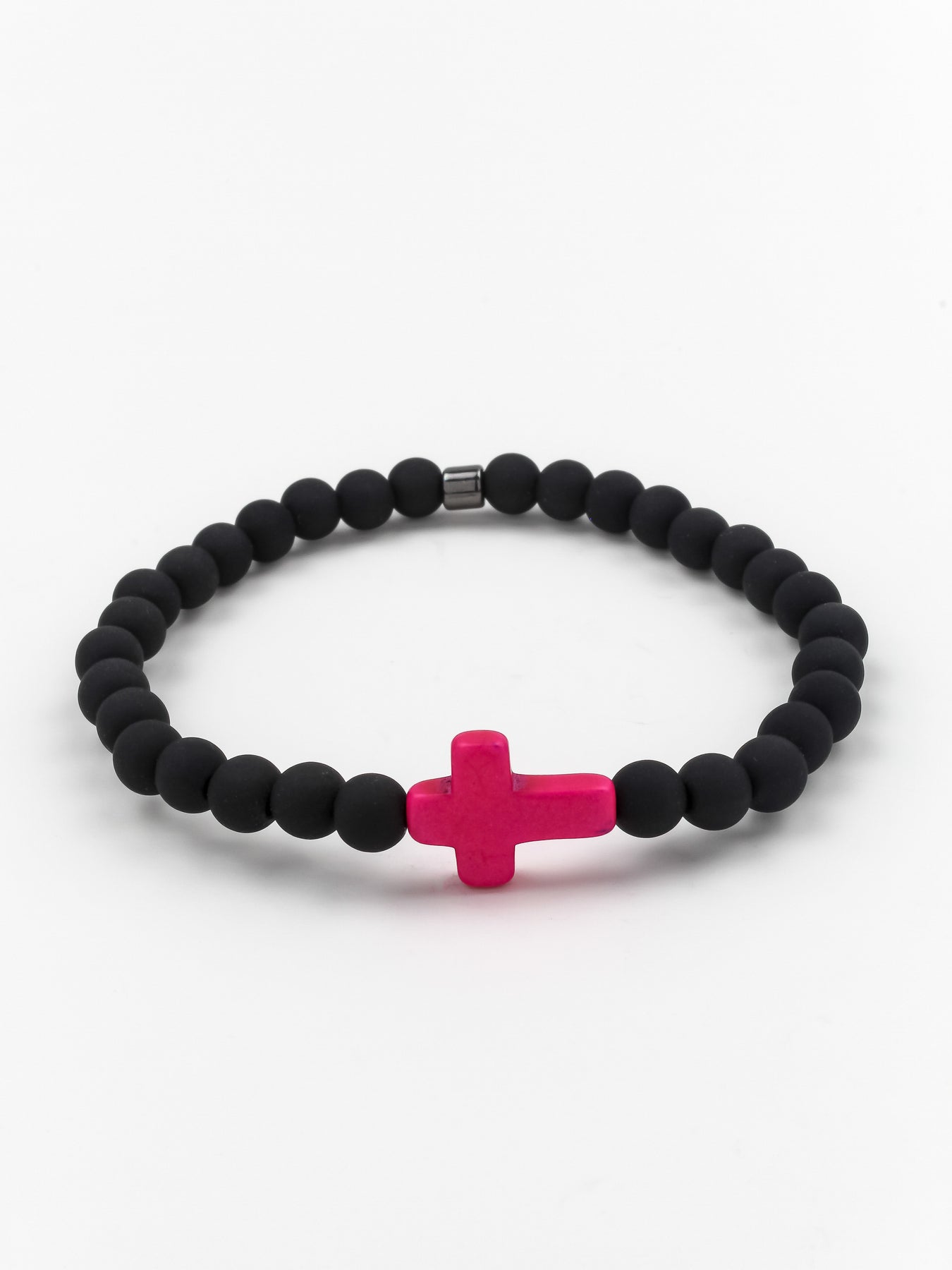 Cross Bracelet Gold/Pink Women- Designed to Fit Wrists Up to 7.5