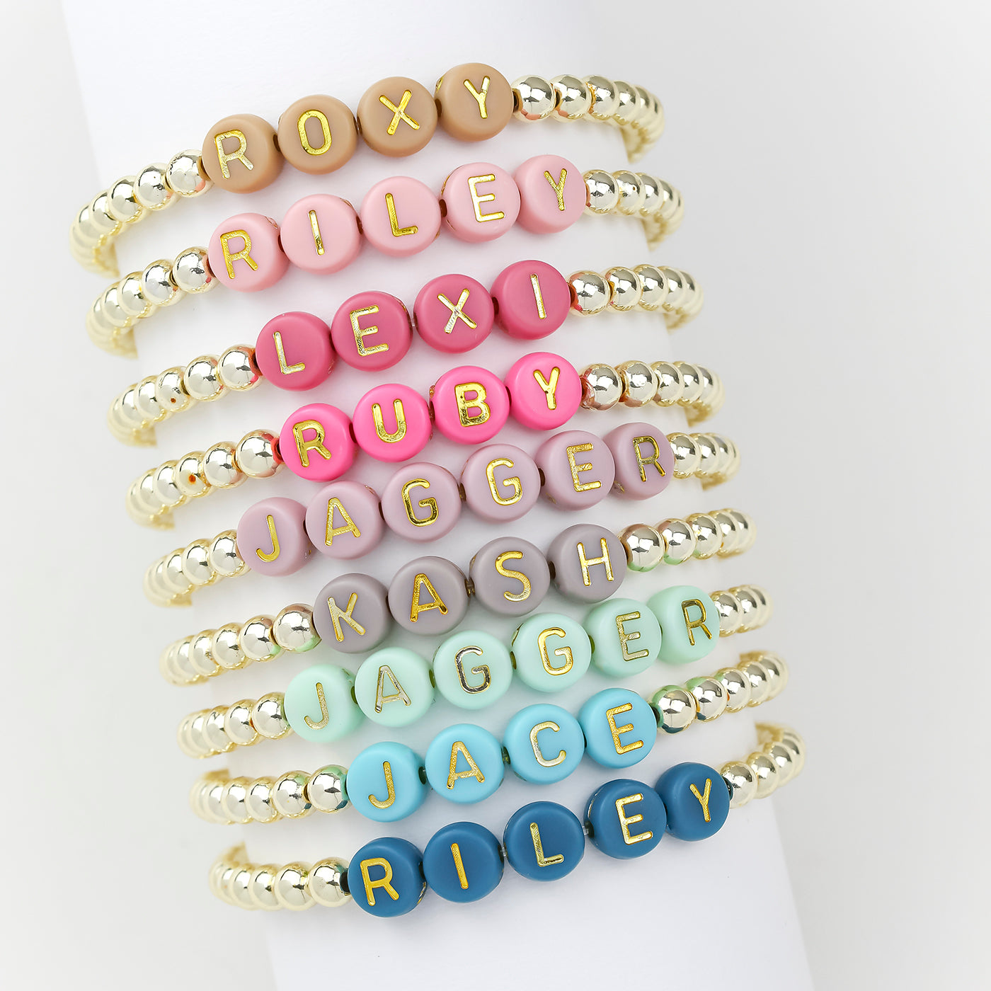 Custom Name bracelet gold for girl- Custom Name Bracelet